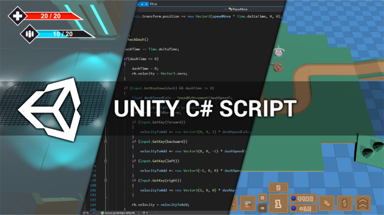 Je vais programmer un script Simple en C# pour Unity