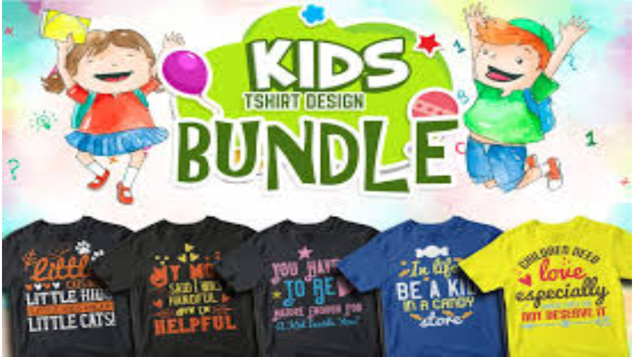 Je vais livrer +300 Designs KIDS pour T-SHIRTS MODIFIABLE pour Print On Demand (POD)