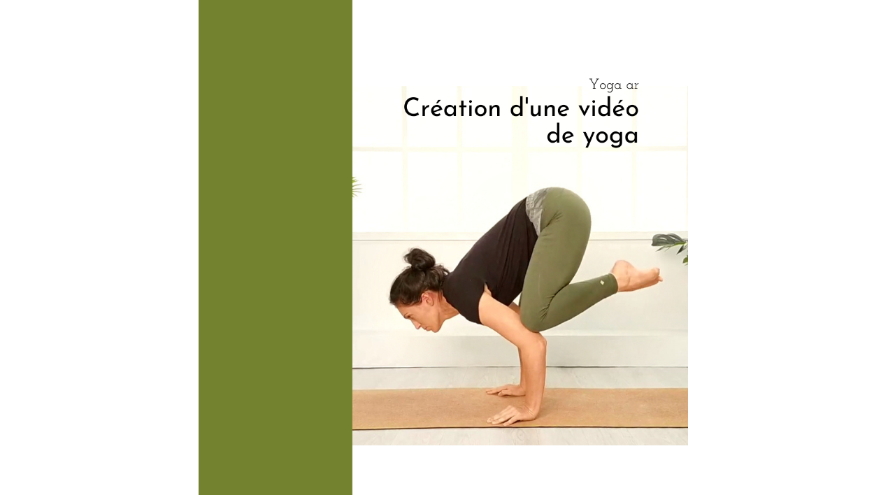 Je vais créer une vidéo de yoga de 1 minute