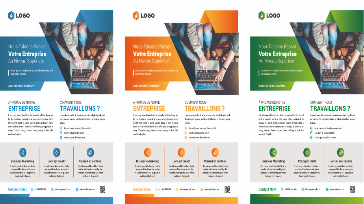 Je vais concevoir un Flyer / Affiche professionnel pour votre entreprise