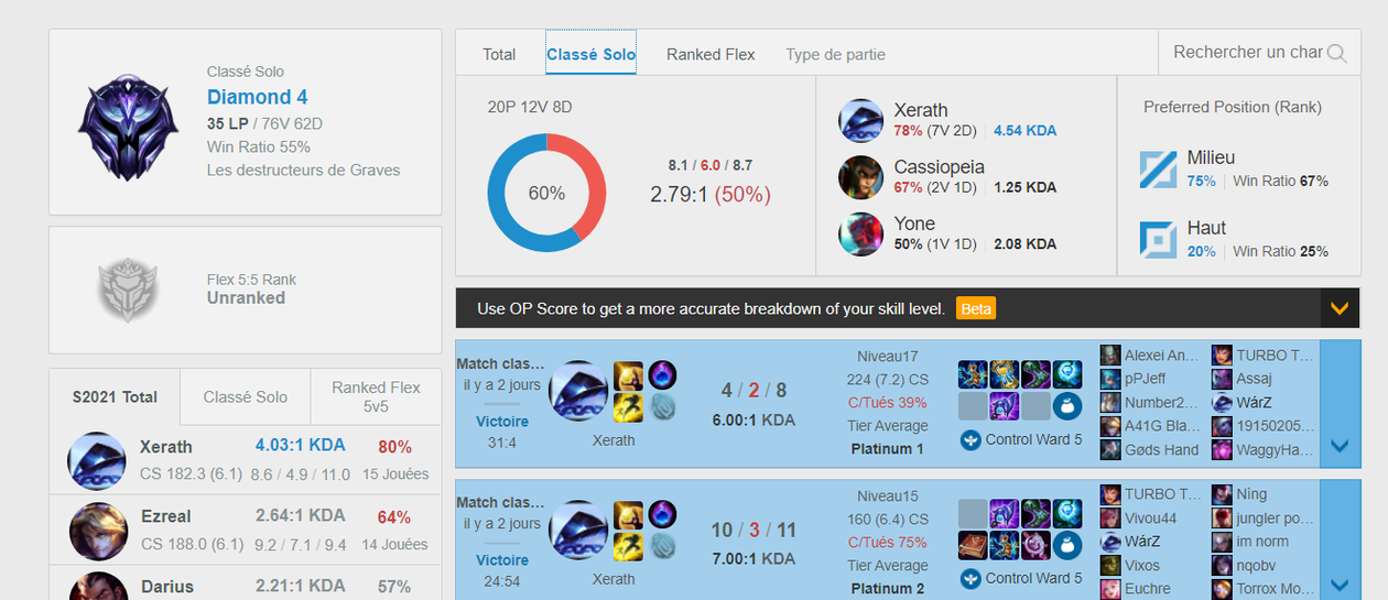 Je vais monter votre compte League of legends en ranked