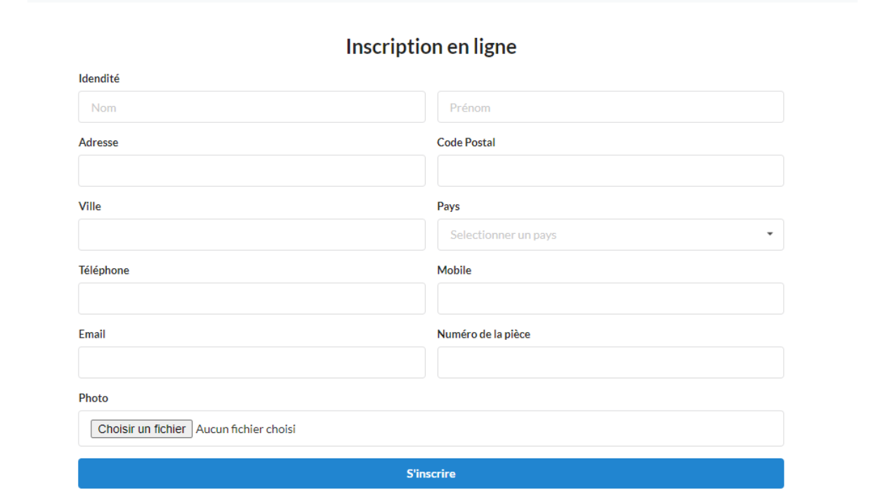 Je vais créer votre formulaire Html/Css, PHP avec Script de traitement ...