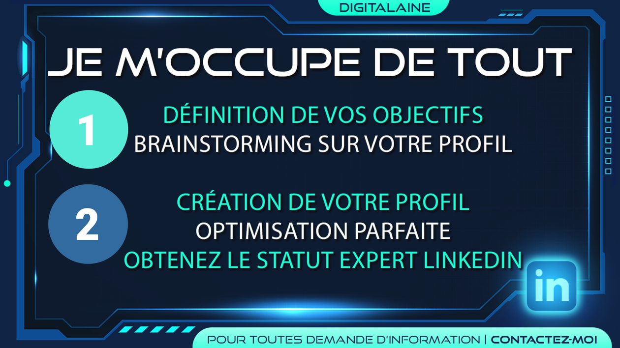 Je vais optimiser votre profil LinkedIn