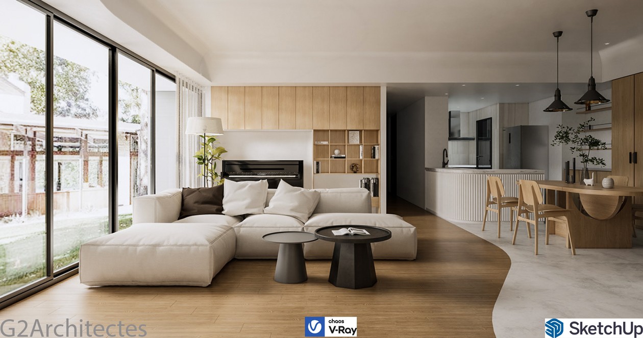 Je vais faire le design de votre espace intérieur et extérieur à partir d'une référence