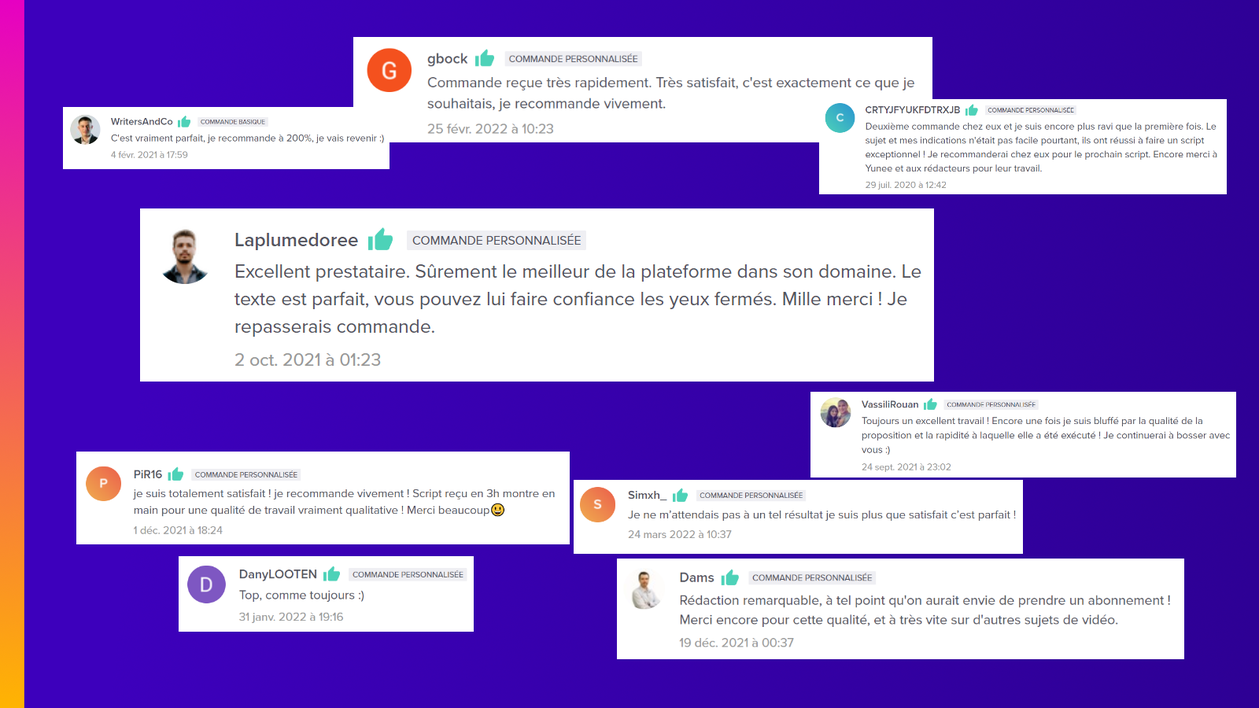 Je vais rédiger votre script vidéo (YouTube, Instagram...)