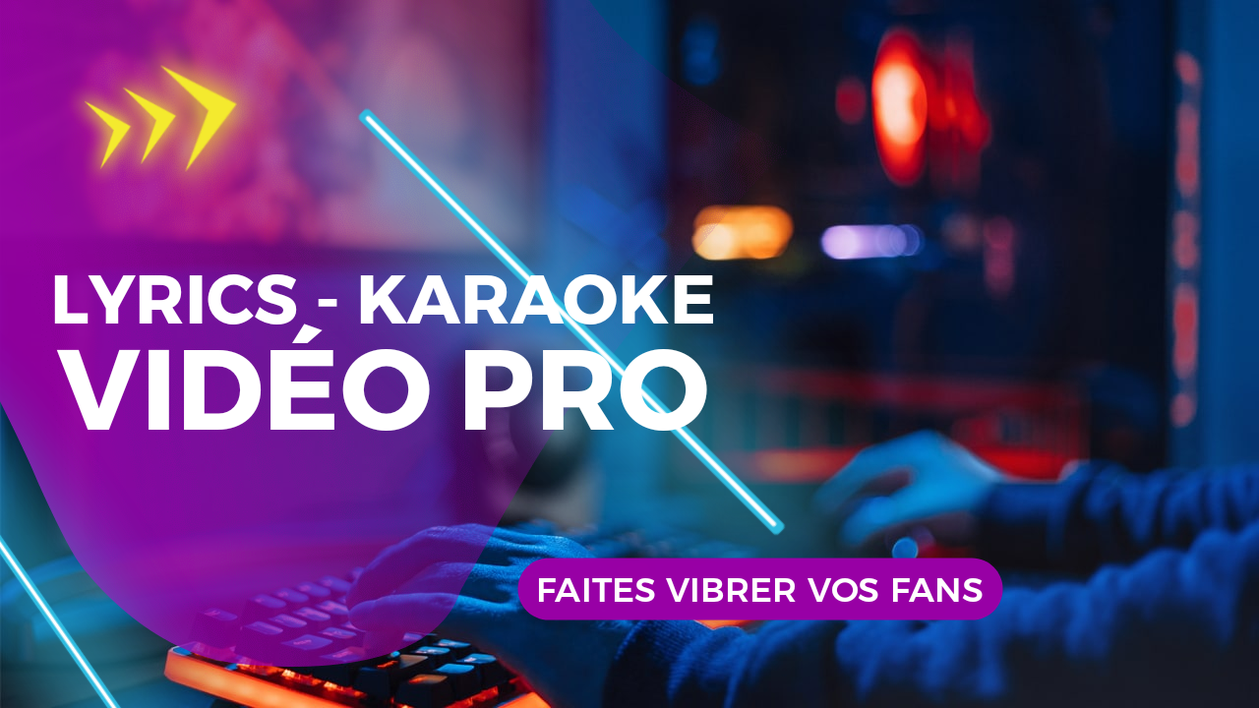 Je vais créer une vidéo lyrics excellente karaoké parole et chanson par kmal