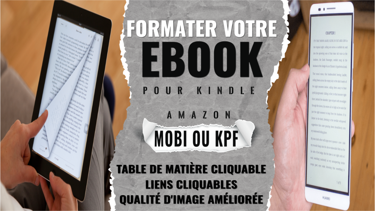 Je vais formater votre eBook Pour Kindle d'Amazon
