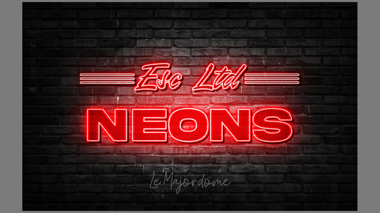 Je vais réaliser votre logo néon avec maquette 3D incluse par Le_Majordome