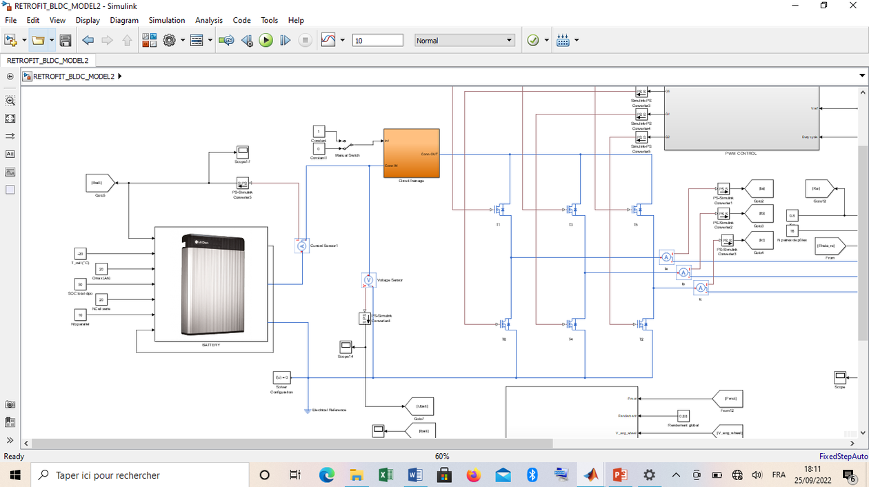 Je vais programmer et simuler sous Matlab/Simulink votre système d'au ...