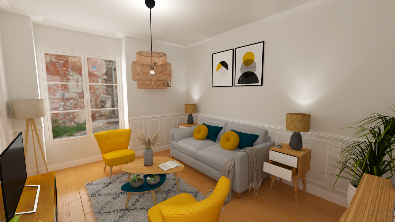 Je vais faire le design de votre pièce d'intérieur en 3d ou home ...