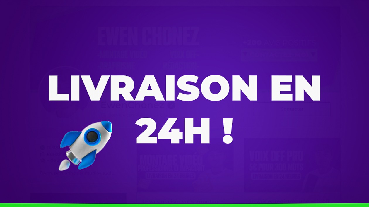 Je vais effectuer des retouches sur votre vidéo