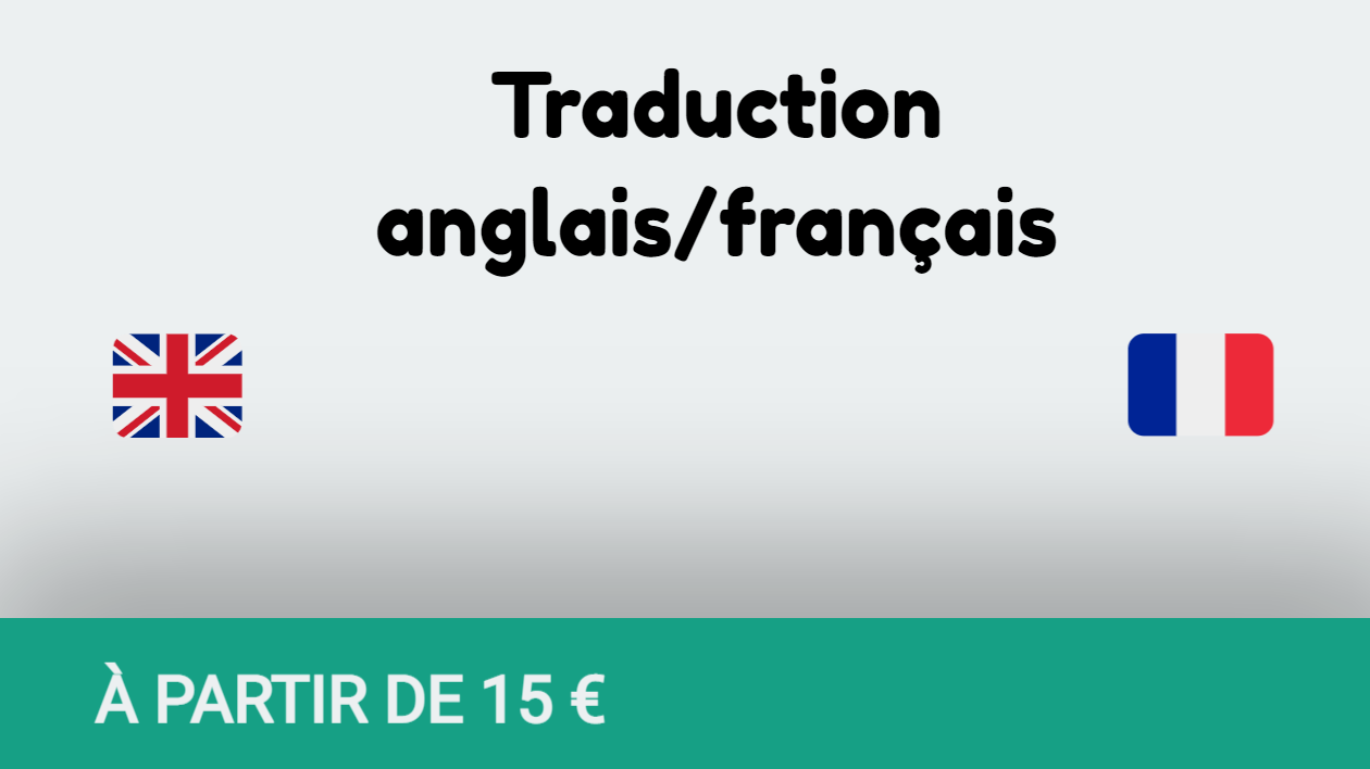 Je vais traduire vos documents anglais en français et inversement par