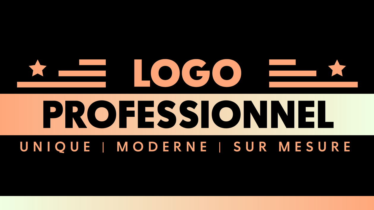Je vais créer un logo Professionnel et Unique