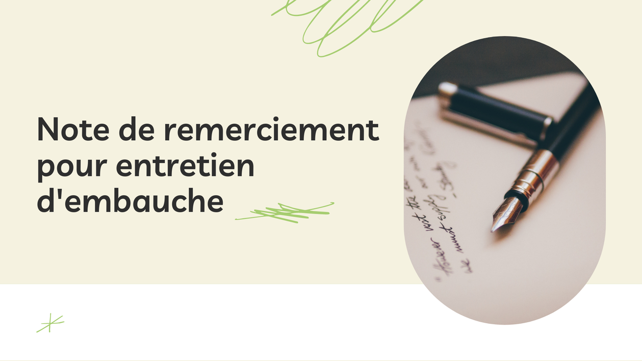 Je vais écrire une note de remerciement à envoyer après un entretien d