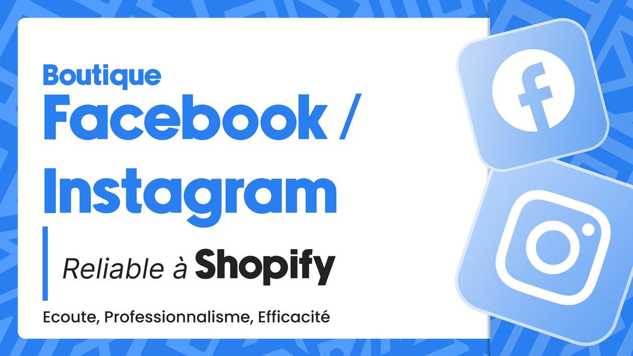 Je vais créer votre boutique Facebook optimisé pour la vente et reliable à  Shopify par Kjustin