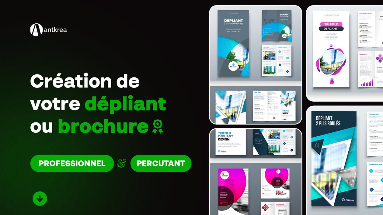Je vais concevoir votre brochure, dépliant professionnel par antKrea_