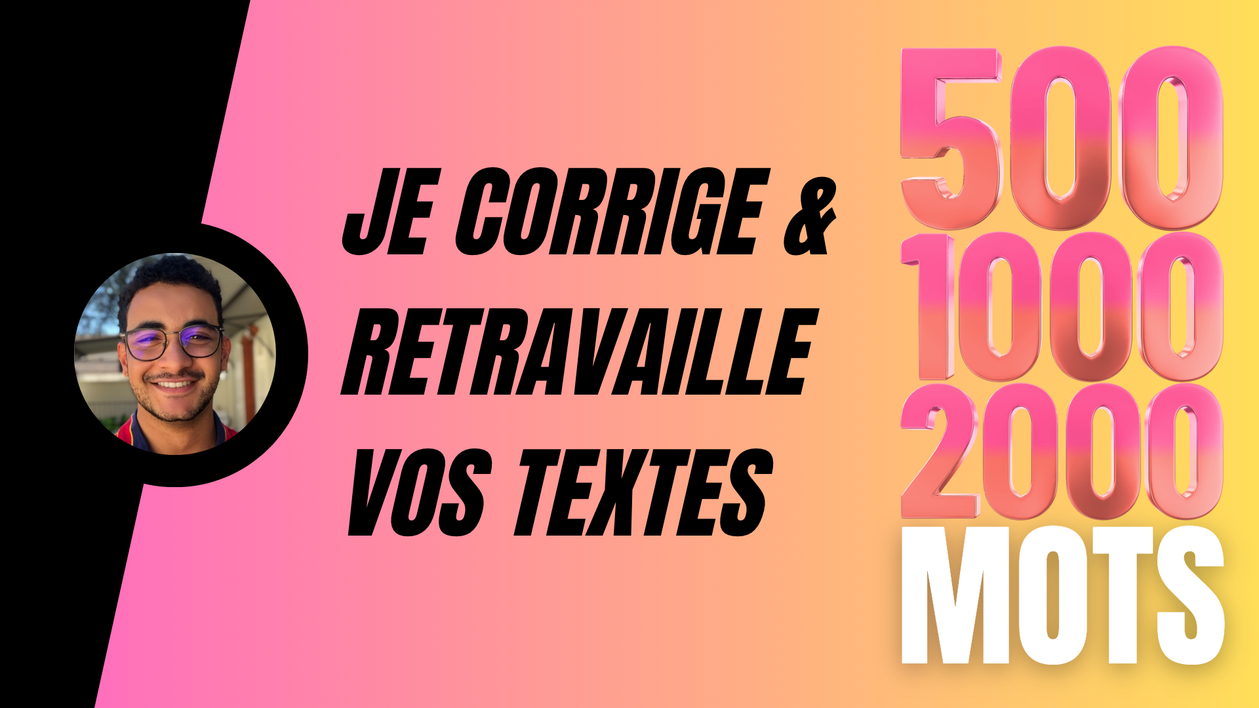 Je vais corriger un texte de 500 mots par RaphaelCastelain