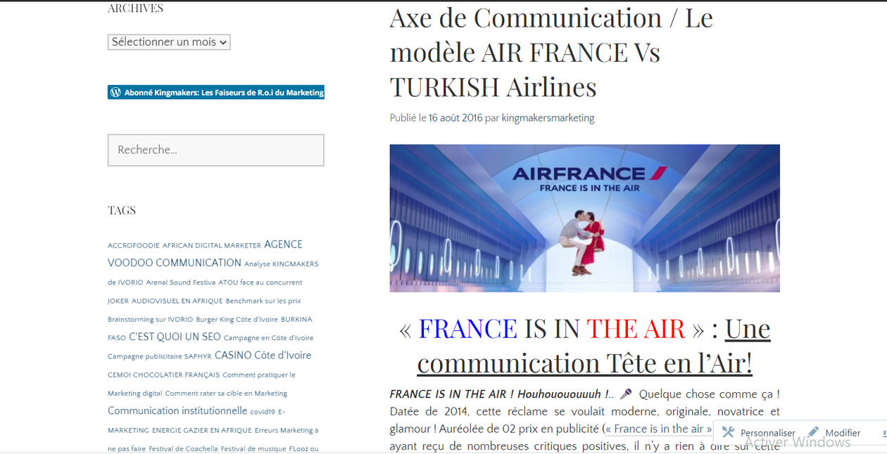 Je vais vous offrir une étude marketing et stratégique de votre projet