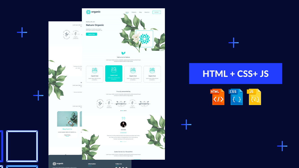 Je vais convertir votre maquette Figma/image en un site web avec du ...