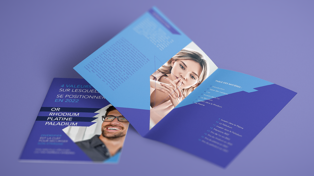 I will design a brochure in your image
