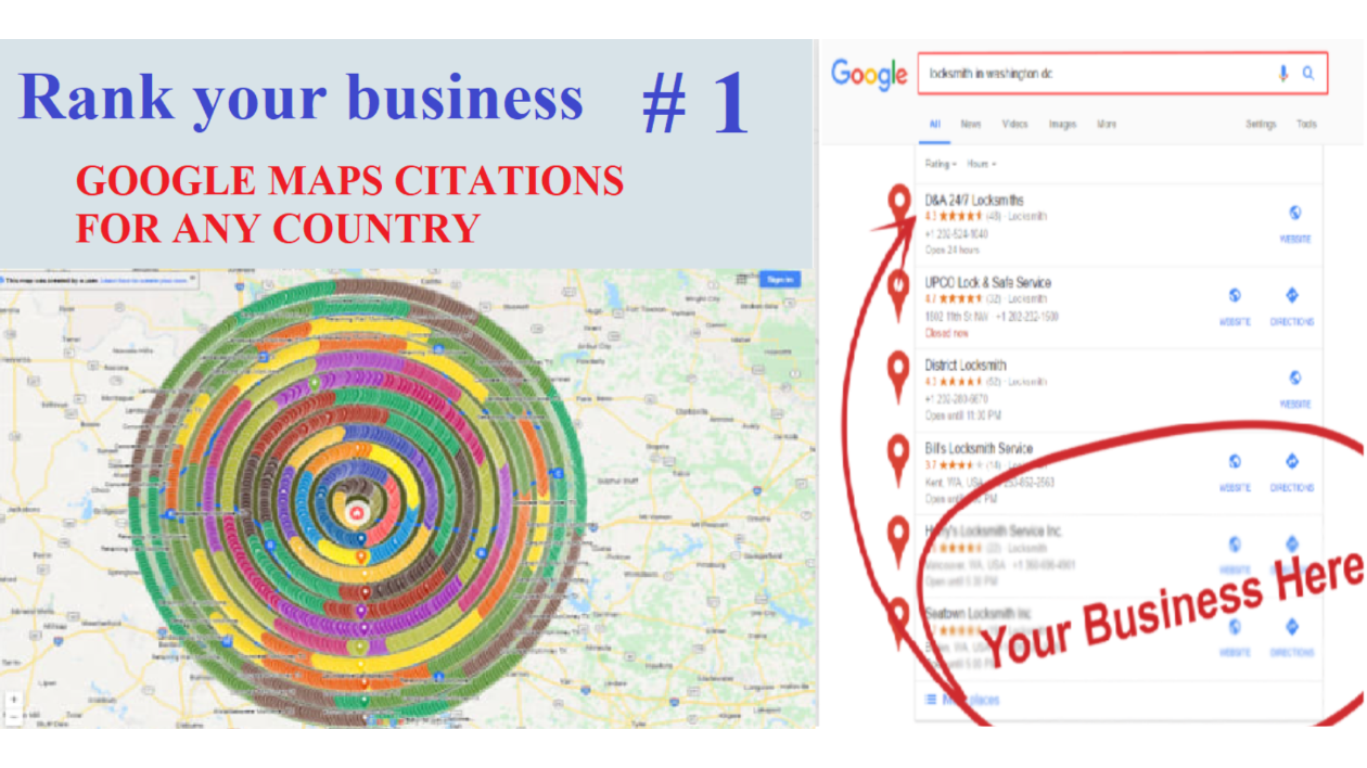 I will create 1000 Google Maps Citations to optimize your Google My Business and local SEO