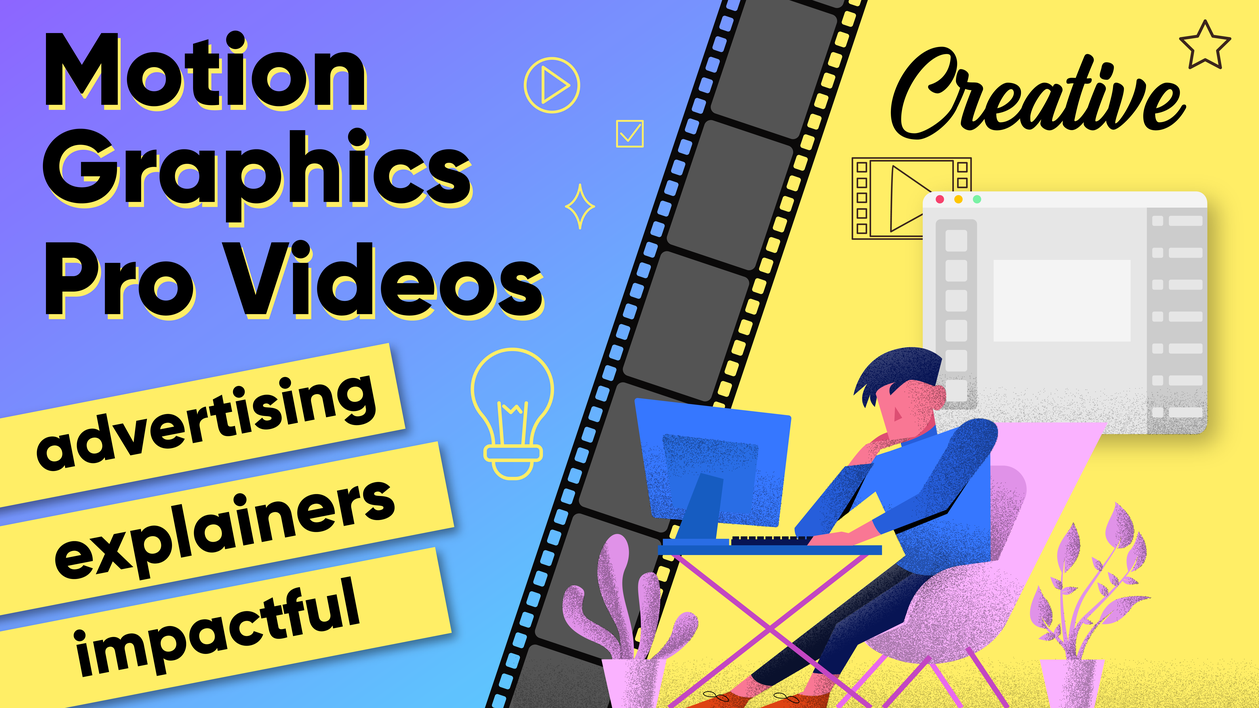 I will create your animated advertising video & explainer in motion graphics