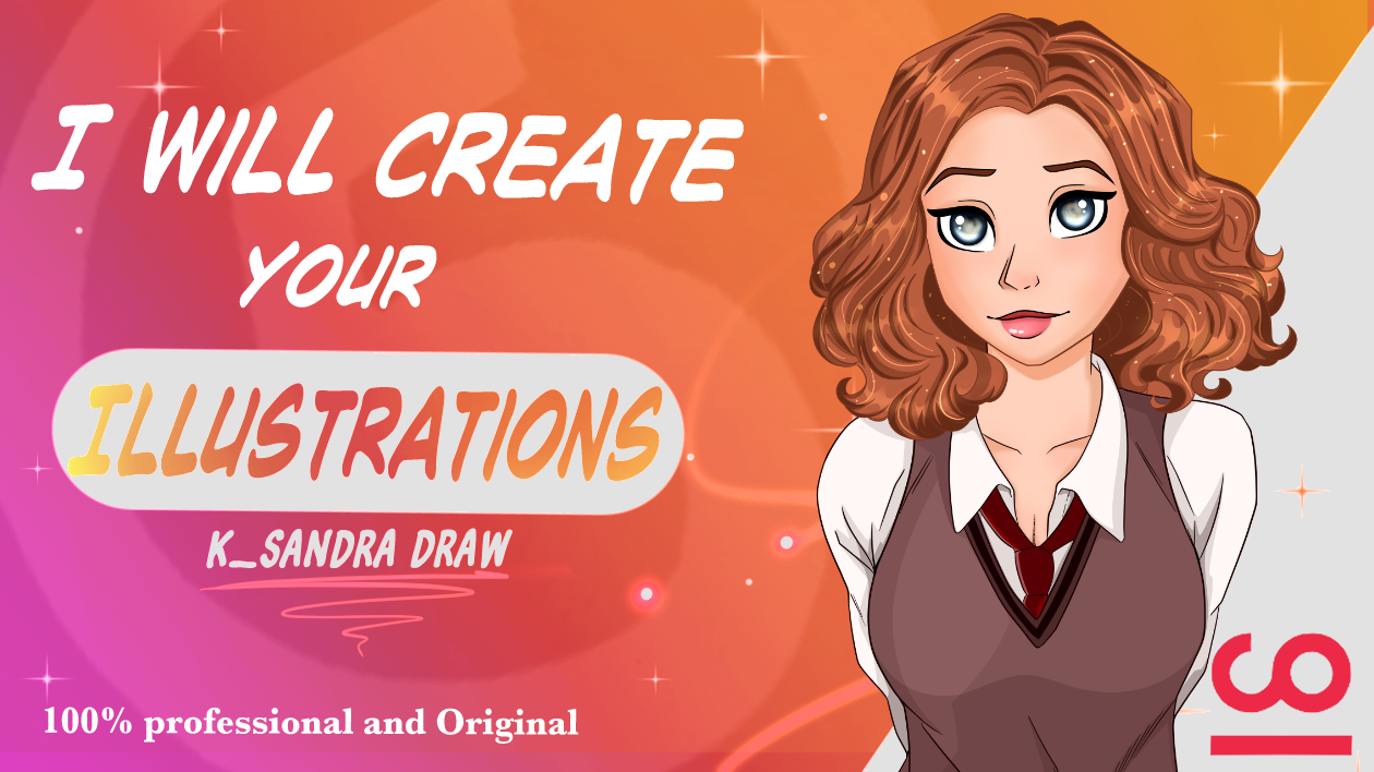 I will create your illustrations with originality
