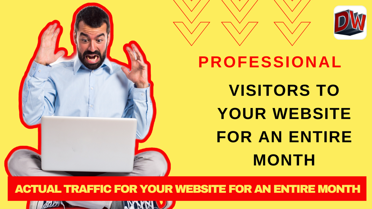 I will send real traffic and visitors to your website for a whole month