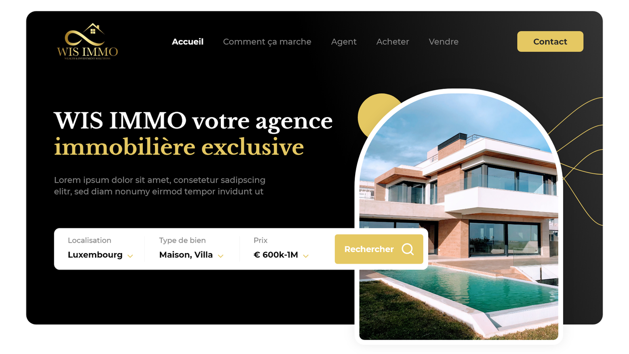 Je vais designer les interfaces UI/UX de votre site internet
