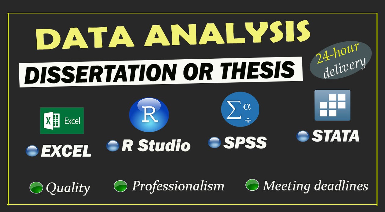 I will do statistical/econometric analysis of your dissertation/thesis data with Excel,Stata,R and SPSS