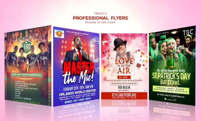 I will design your personalized flyer, poster and high-end visual