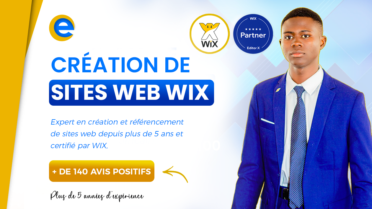 Je vais créer votre site web avec Wix