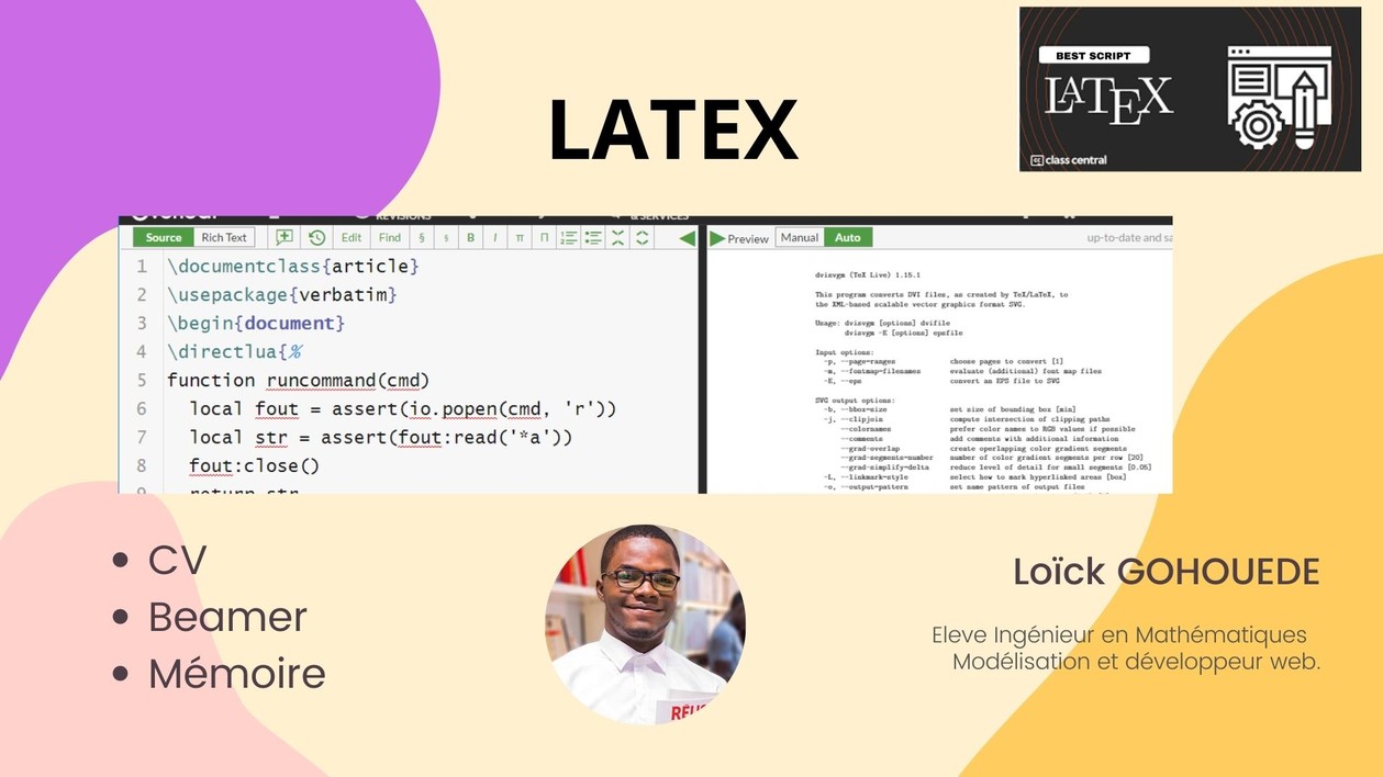 Je vais saisir une page en latex par GOHOUEDEA