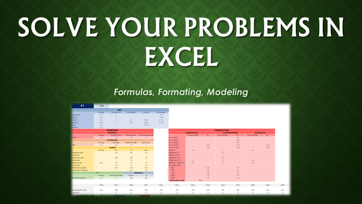 I will solve your problems in Excel