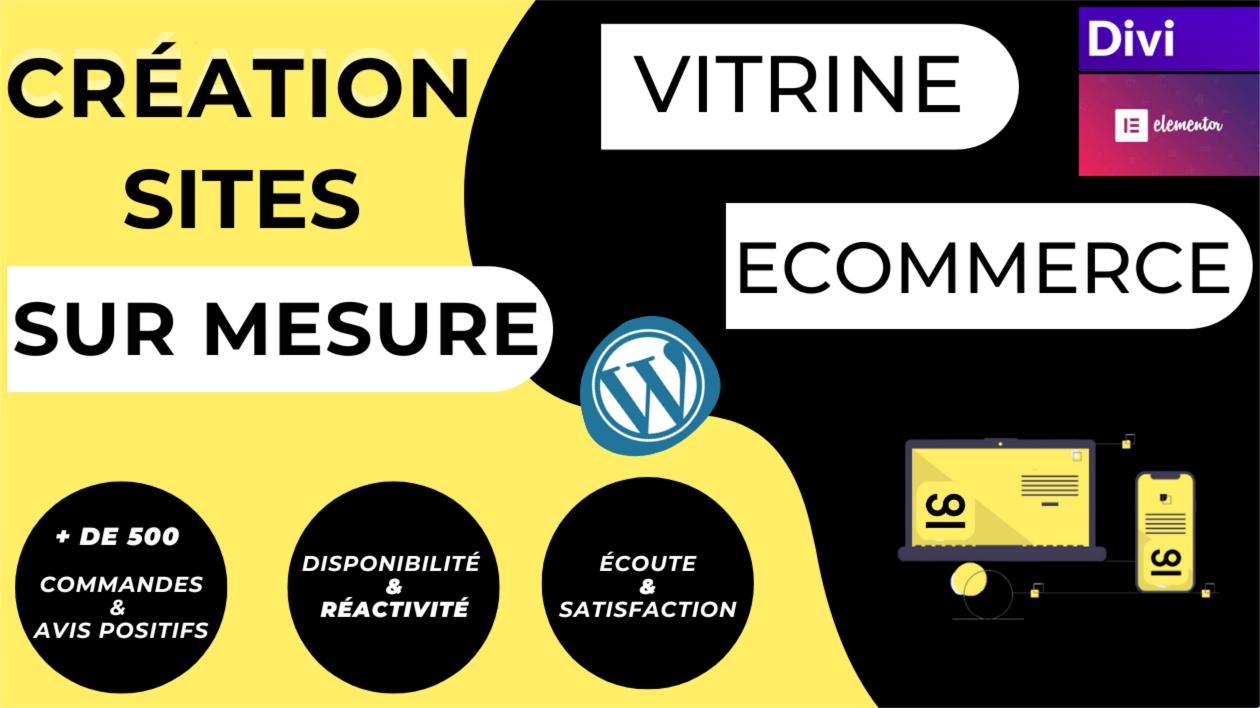 Je vais créer votre site internet Wordpress avec Divi