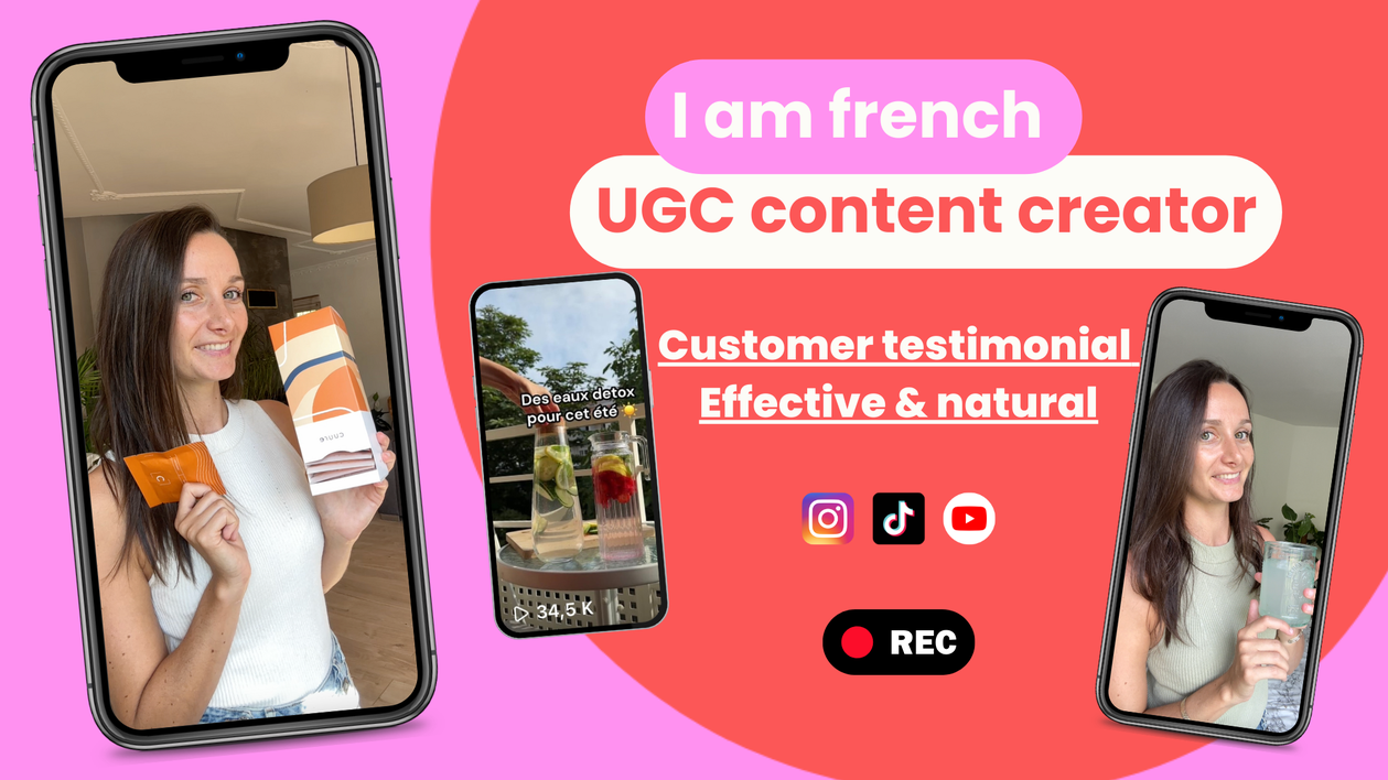 I will create an french authentic UGC video for your social networks client testimonial