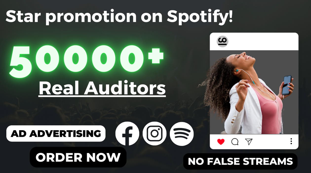 I will boost Your Spotify Music to 50,000 Real Listeners