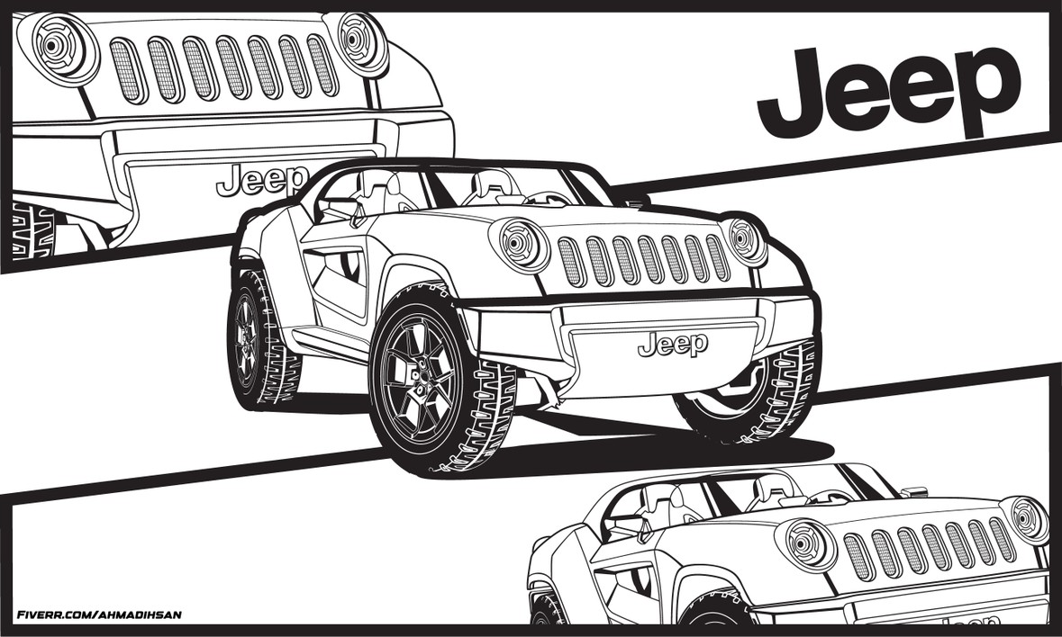 I will draw your car or vehicle into vector line art for tshirt