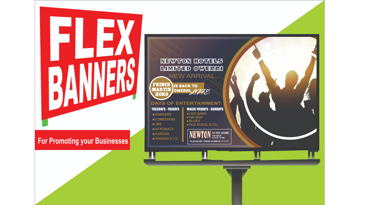 I will design flex banners for your businesses by Henz