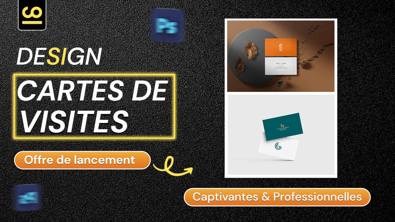 Je vais créer votre carte de visite professionnelle, attirante et unique