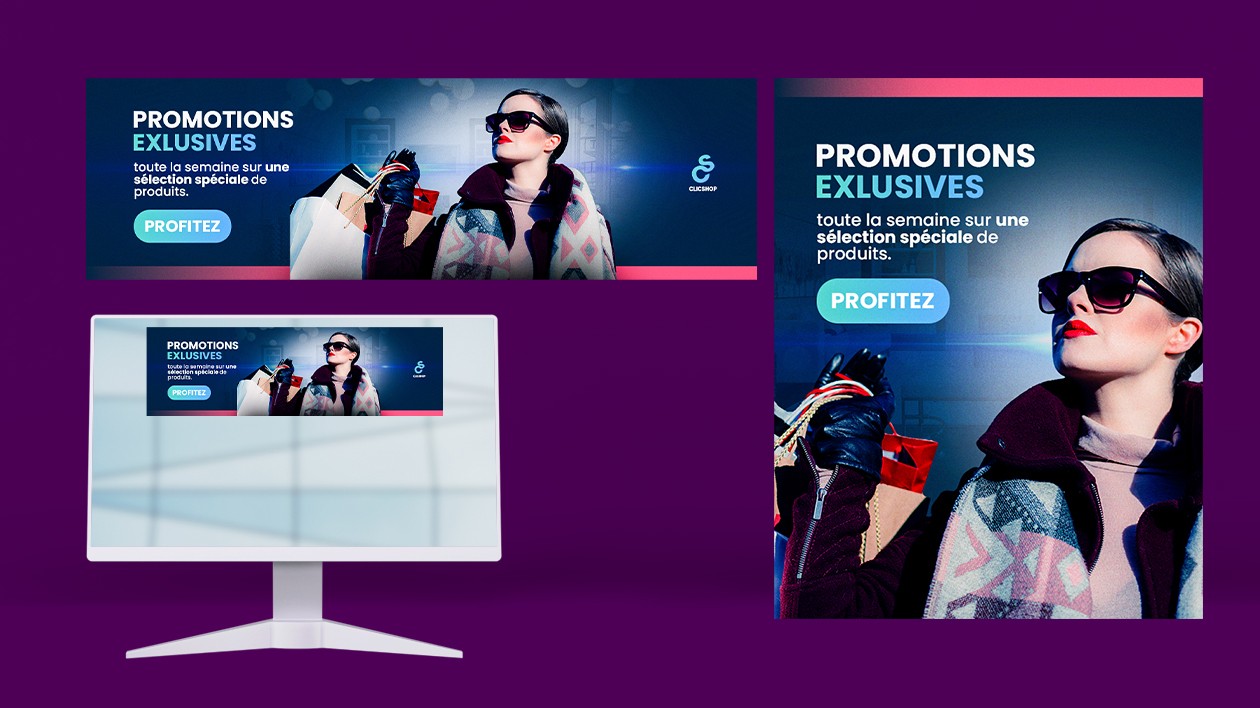 Je vais créer pour vous 2 bannières web publicitaires impactantes par ...