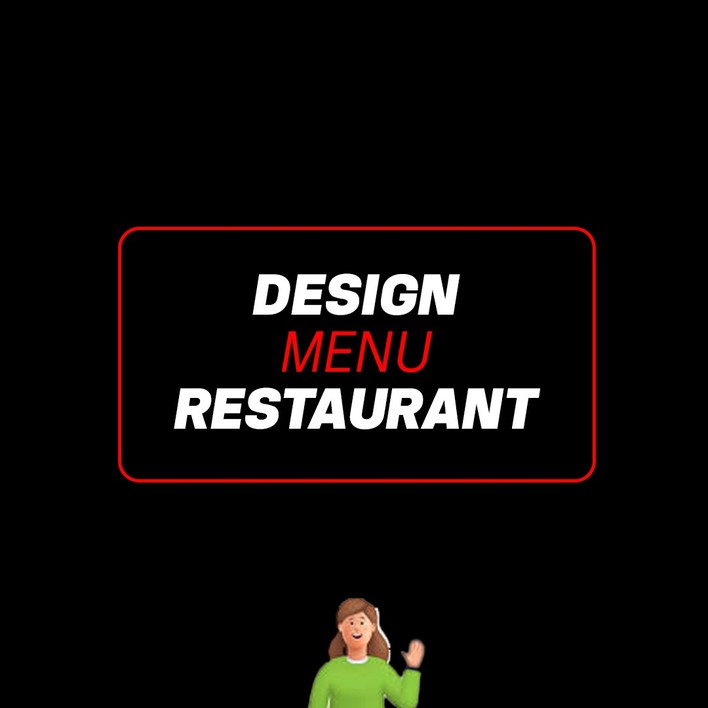 Je vais façonner la carte de menu de votre restaurant