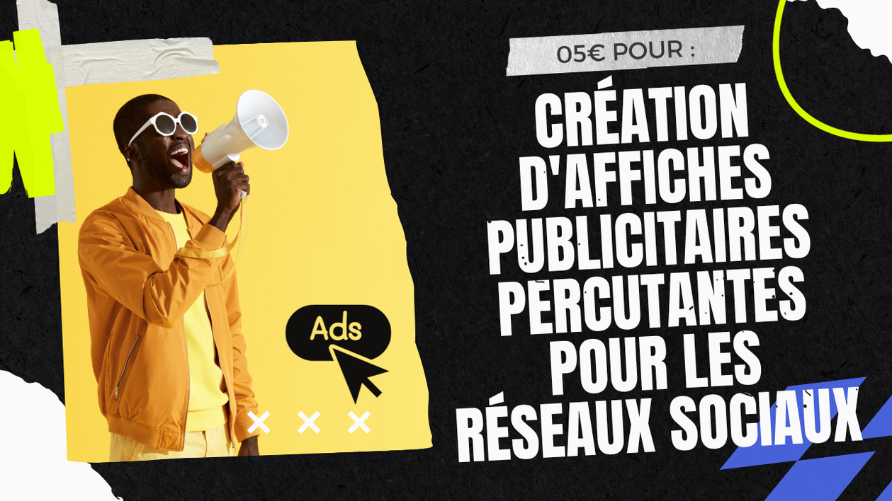 Je vais créer vos affiches publicitaires pour les réseaux sociaux par feliciodsa