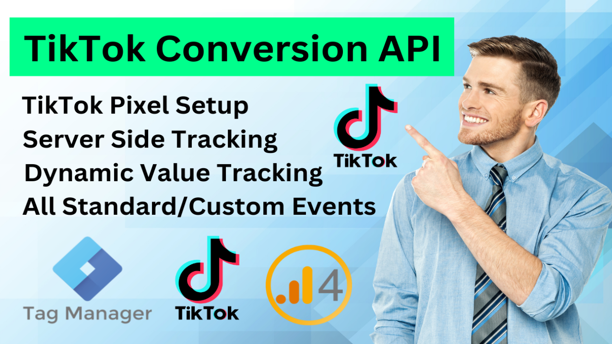 I will setup TikTok Conversion API with Server Side Tracking