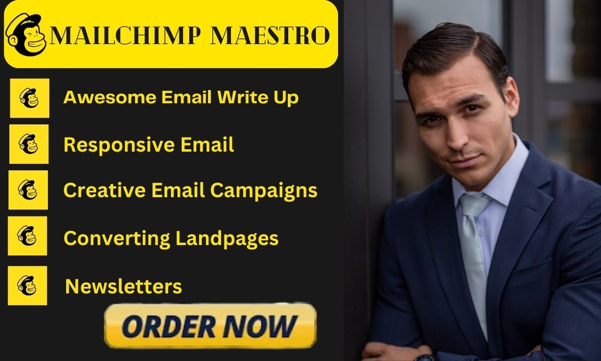 I will do creative,mindblowing and amazing Mailchimp Email marketing service