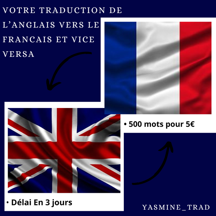 Je vais traduire de l'anglais vers le francais et vice versa par