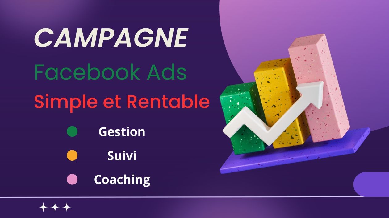 Je vais créer et optimiser vos publicités facebook (facebook ads) de façon à vous générer des ventes