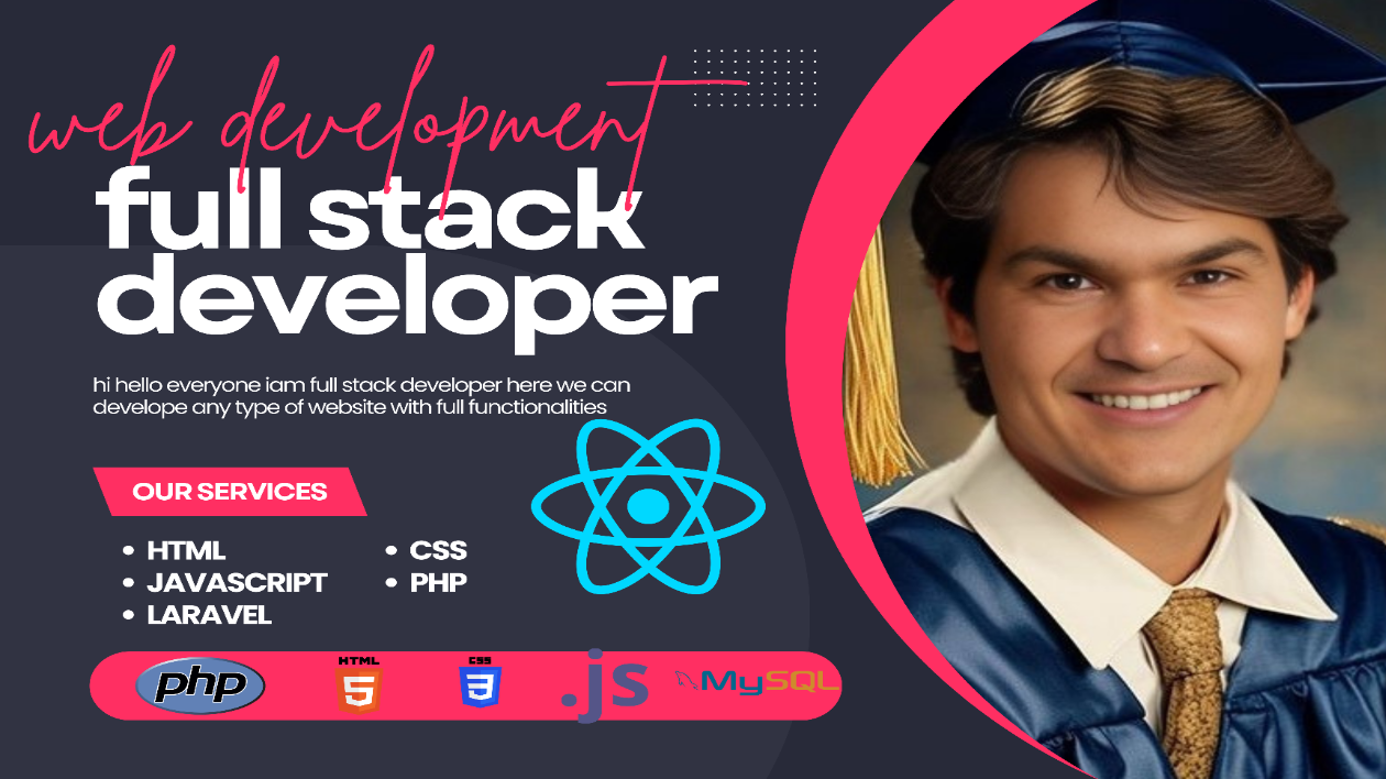 I will do full stack developer HTML CSS JAVASCRIPT PHP AND LARAVEL ...