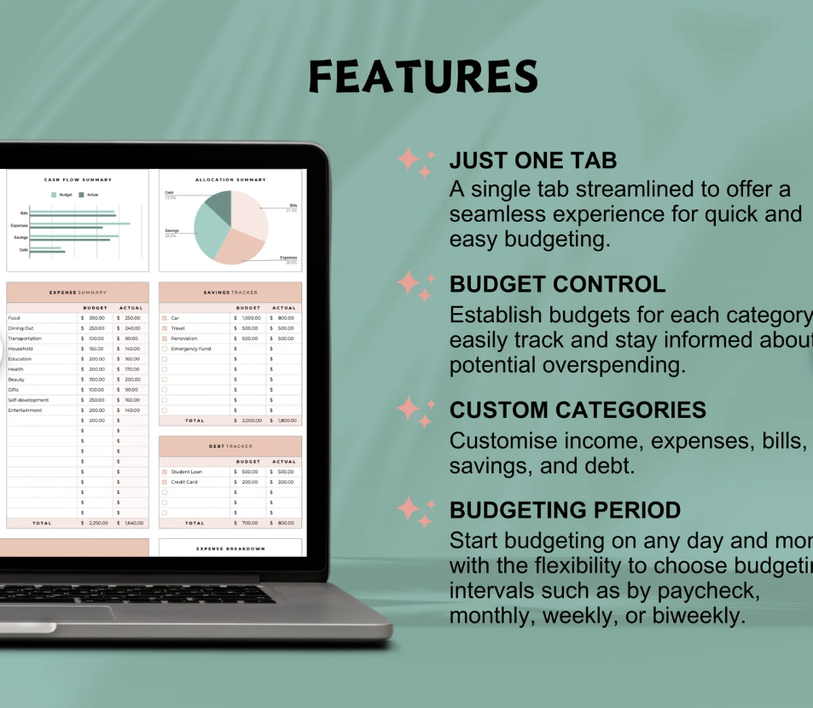 I will give you Budget By Paycheck Google Sheets Spreadsheet Monthly