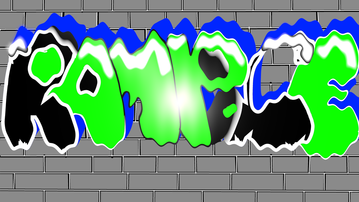 I will design a 5k ultra hd custom graffiti and mural arts, text and